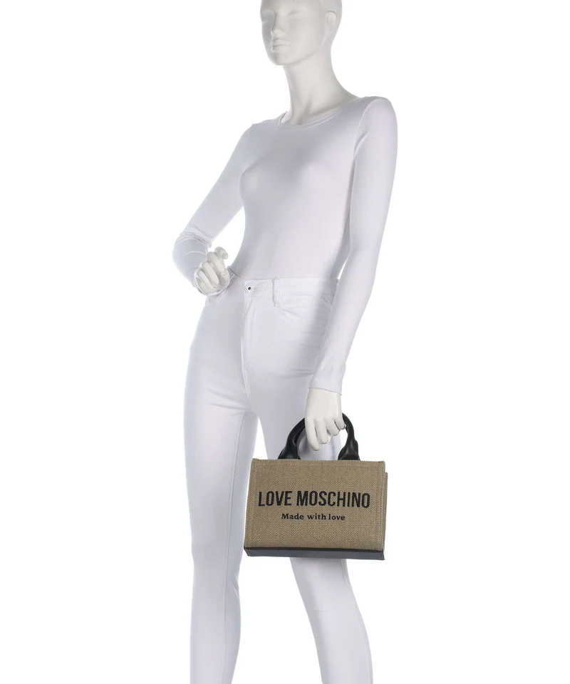 Love Moschino Cargo Canvas Handtasche black/gold