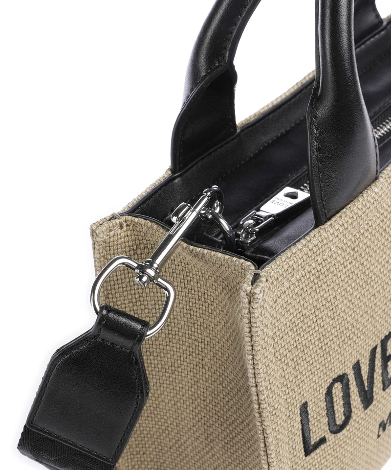 Love Moschino Cargo Canvas Handtasche black/gold