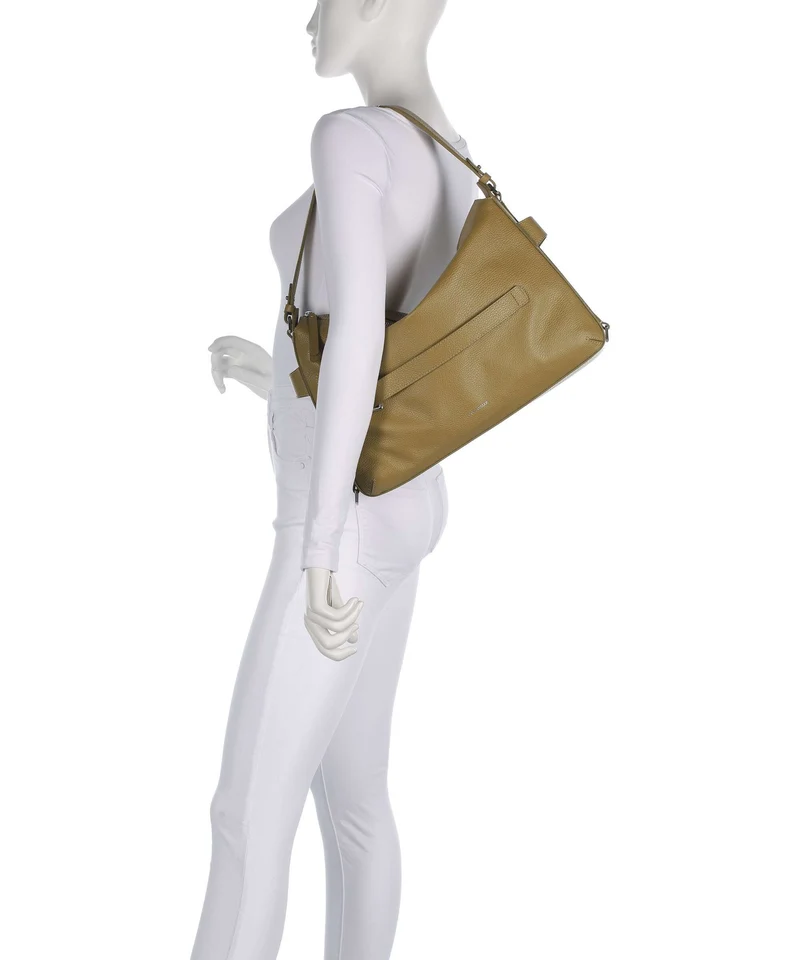 Coccinelle Gretel Ribbon Beuteltasche seagrass