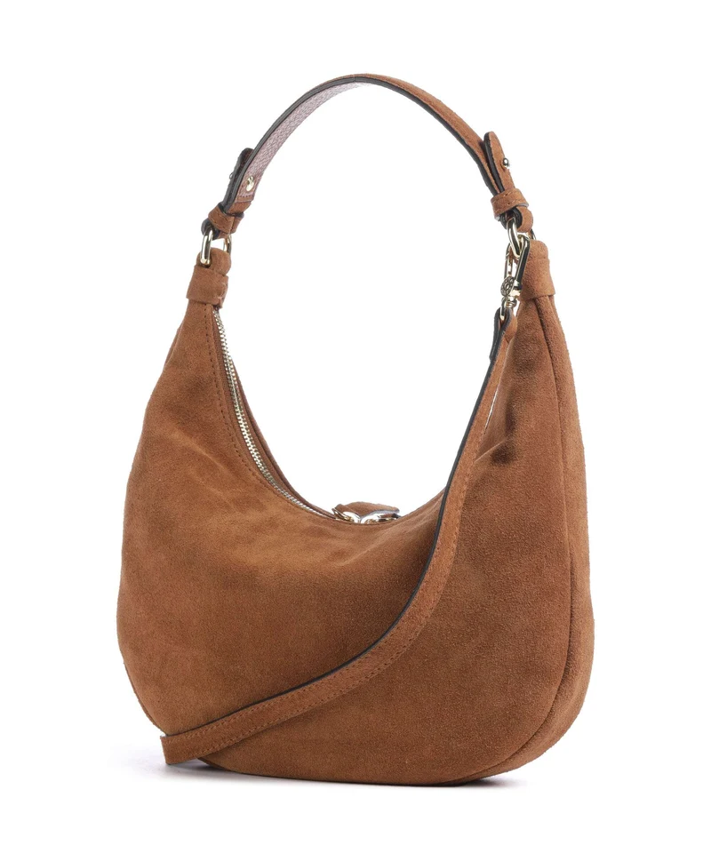 Abro Suede Nana Mini Beuteltasche cuoio