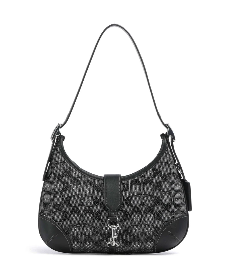 Coach The Coach Originals Hamptons Crystal Signature Schultertasche black