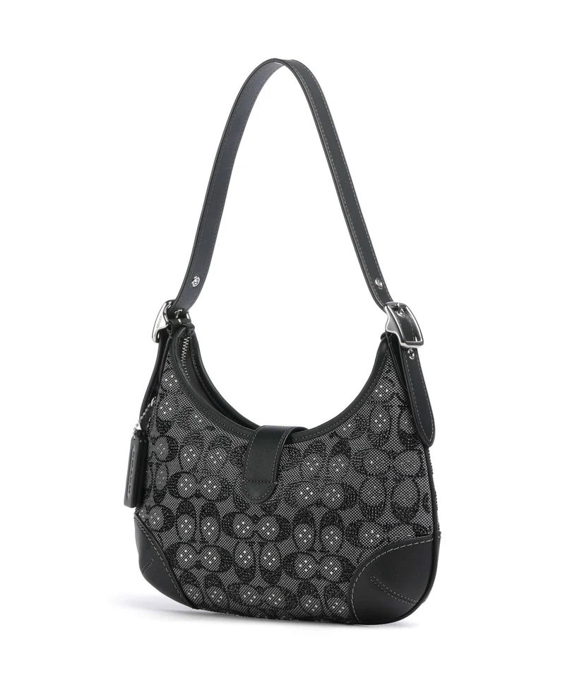 Coach The Coach Originals Hamptons Crystal Signature Schultertasche black