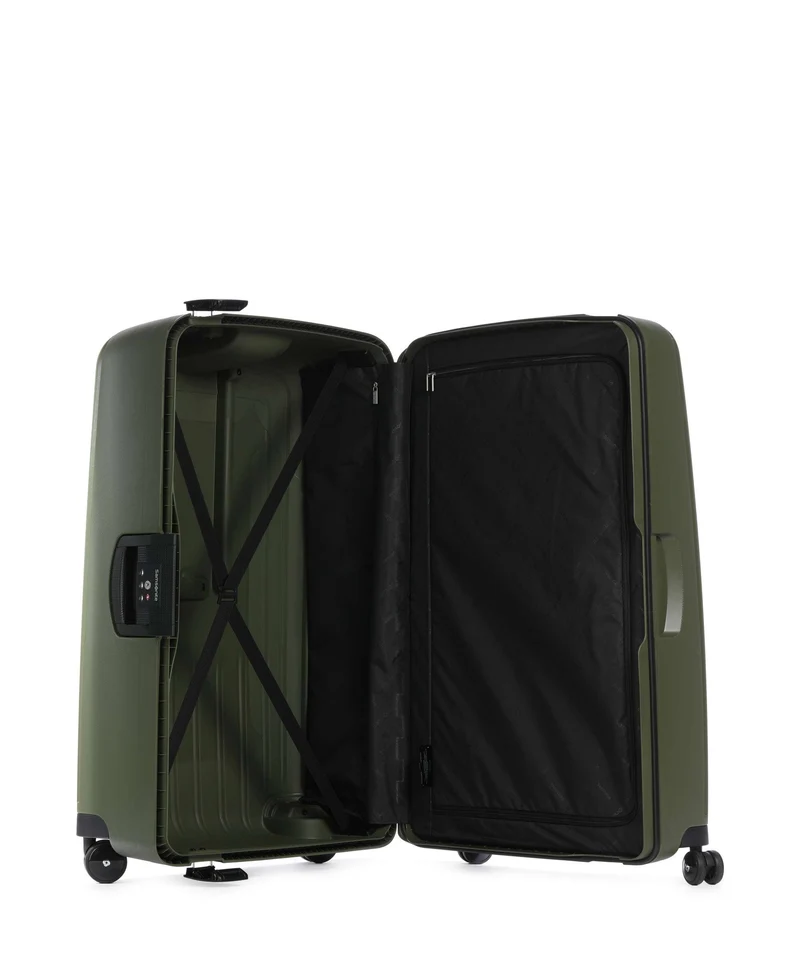 Samsonite S'Cure 4-Rollen Trolley olive