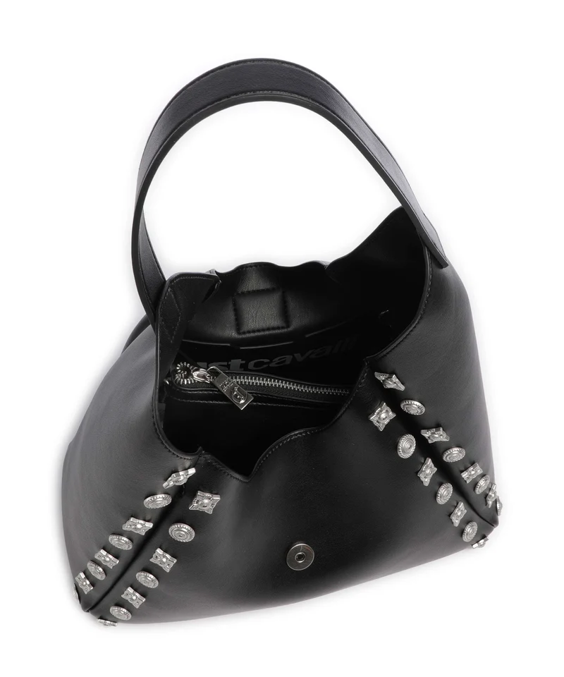 Just Cavalli Iconic Snakes Beuteltasche black
