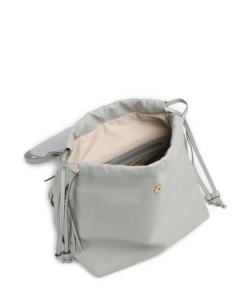 Pinko Saddle Rucksack-Tasche grigio perla/antique gold