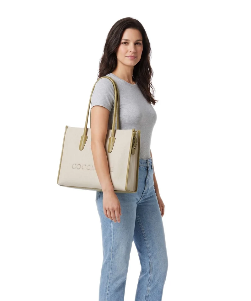 Coccinelle Myrtha Canvas Shopper natural/seagrass
