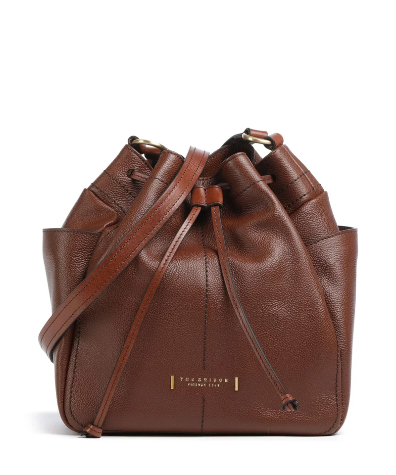 The Bridge Letizia Soft Bucket Handtasche marrone