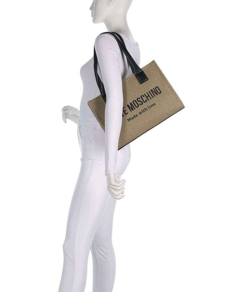 Love Moschino Cargo Canvas Shopper black/gold