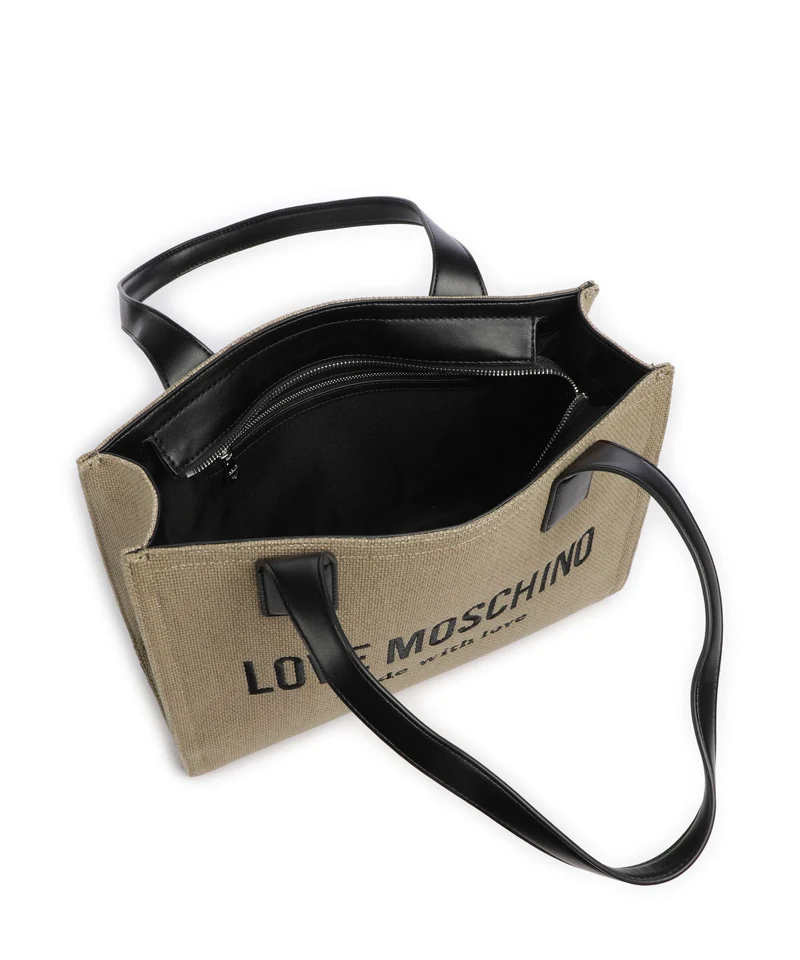 Love Moschino Cargo Canvas Shopper black/gold