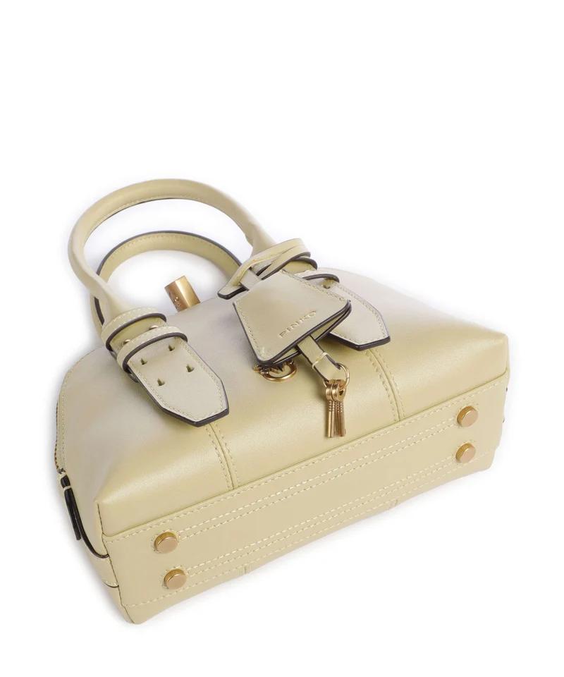 Pinko Bowling Mini Handtasche giallo vaniglia/antique gold