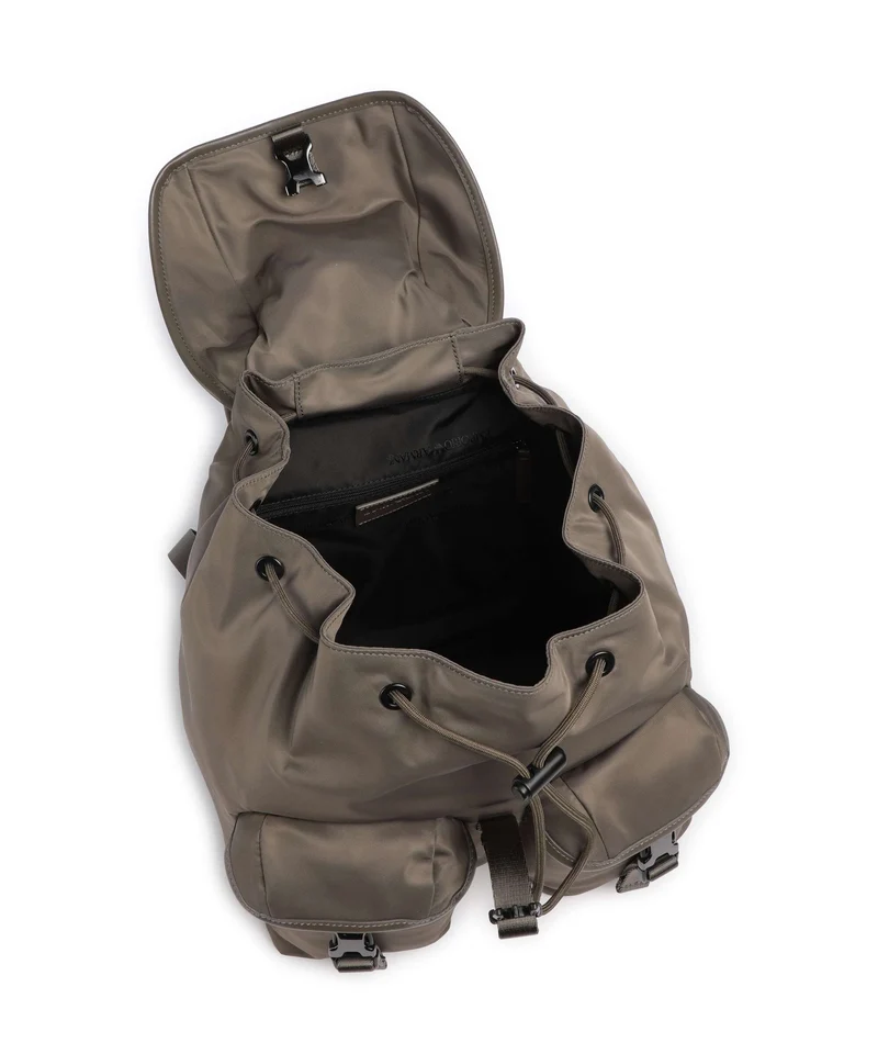 Emporio Armani Recycled Nylon Rucksack major brown