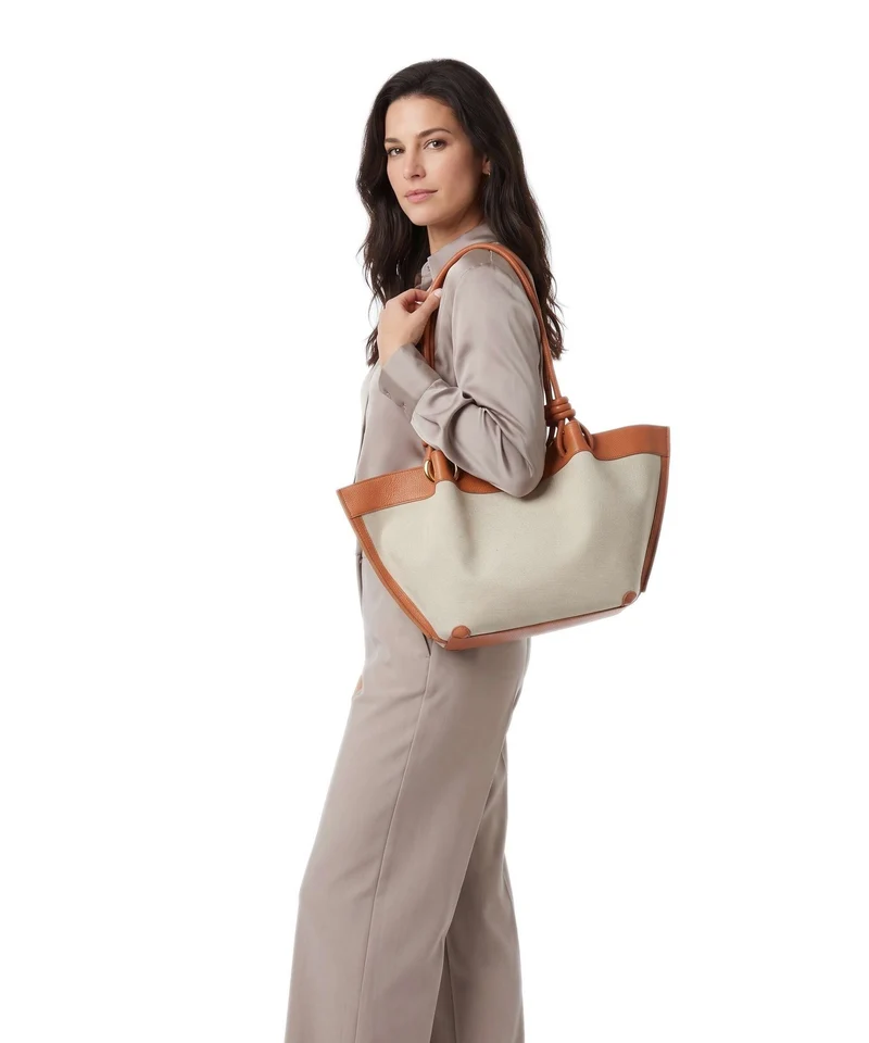 Coccinelle Finn Canvas Beuteltasche natural/crab
