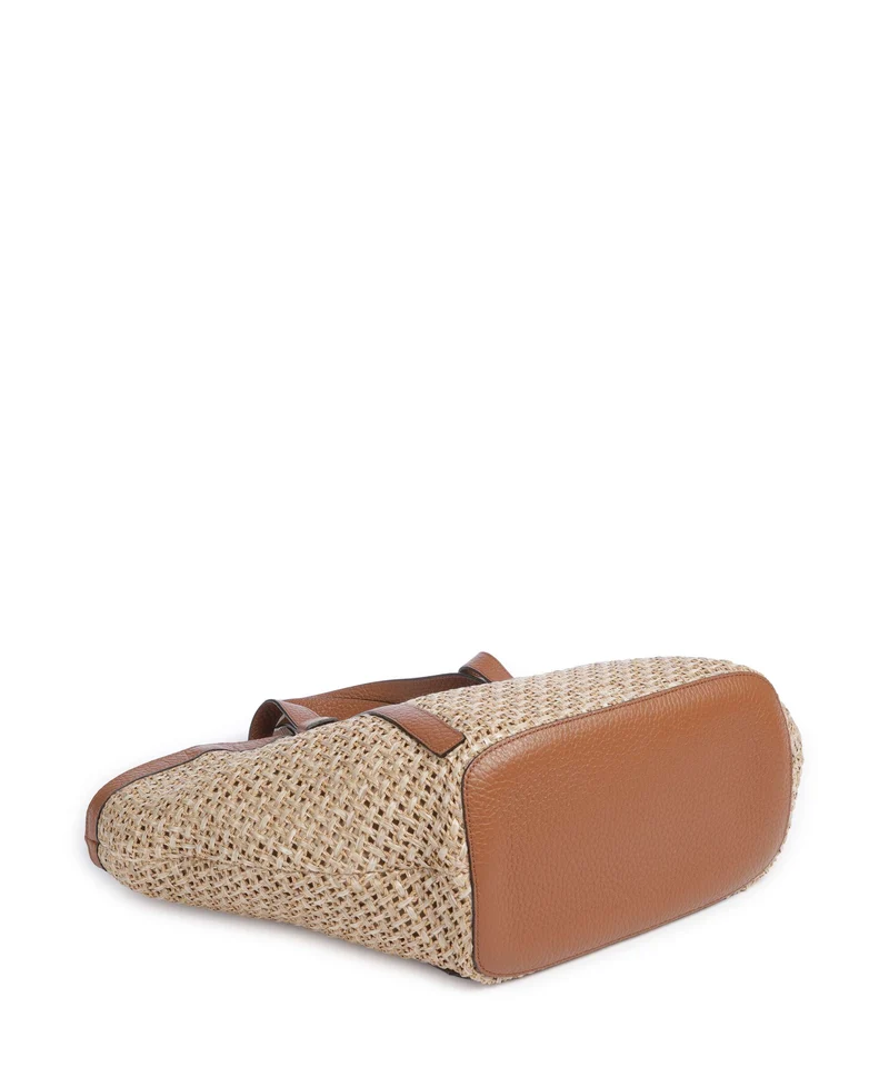 Abro Raffia Cordino Cosmo Large Shopper caramel/cognac