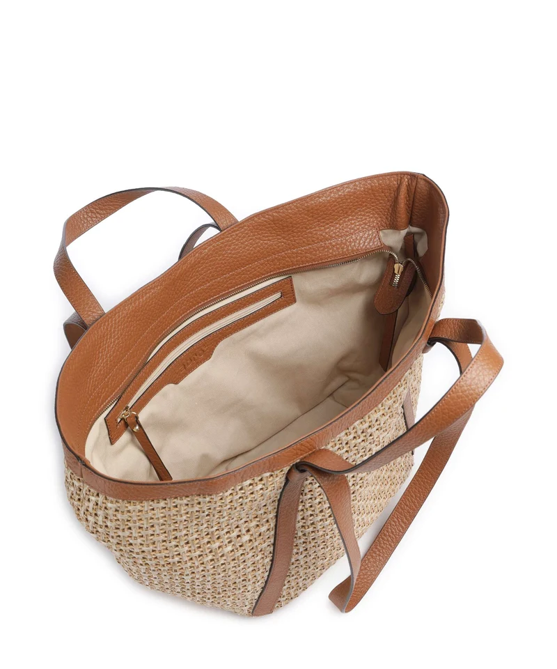 Abro Raffia Cordino Cosmo Large Shopper caramel/cognac