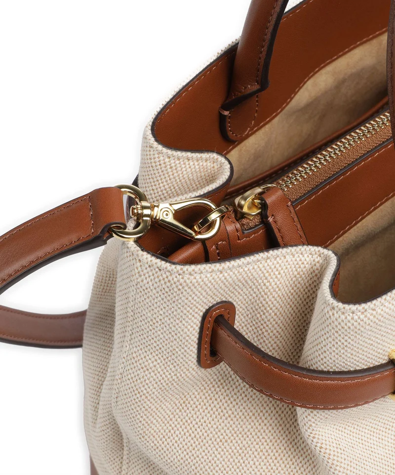 Lauren Ralph Lauren Blaike Large Handtasche natural/buff canvas/lauren tan