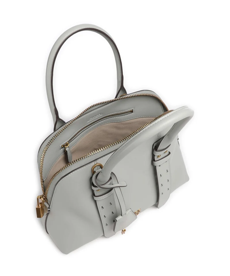 Pinko Bowling Medium Handtasche grigio perla/antique gold