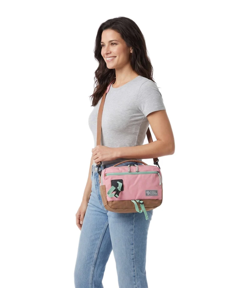 Fjällräven Vardag 6 Umhängetasche poppy pink/khaki dust