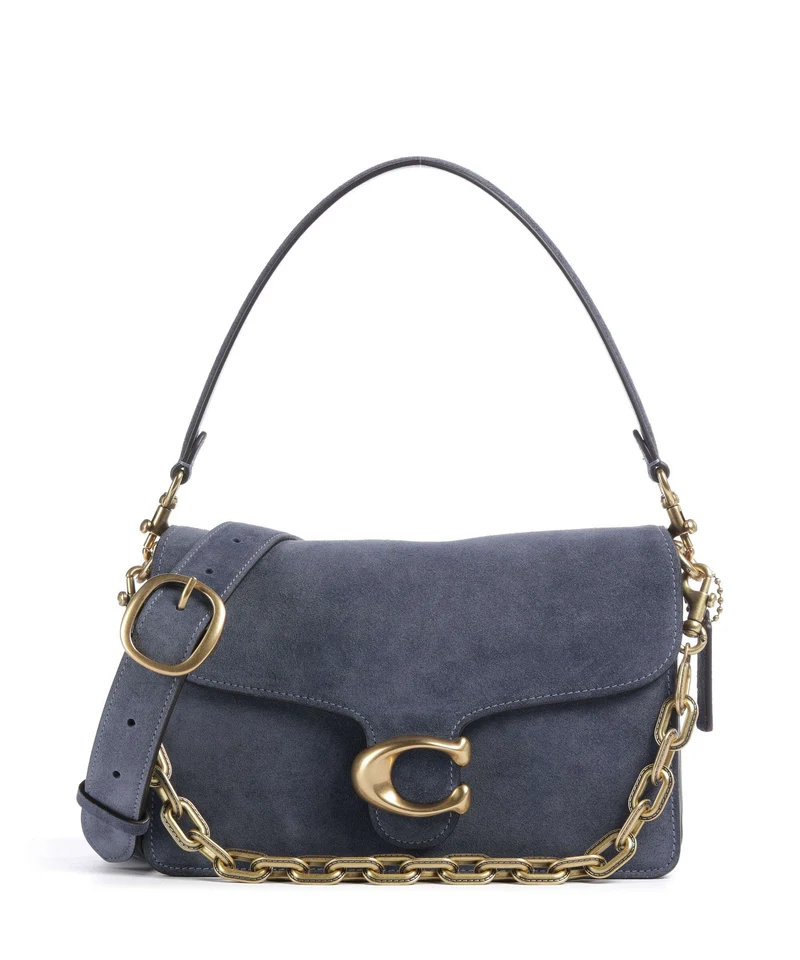 Coach Tabby Chain Schultertasche light denim