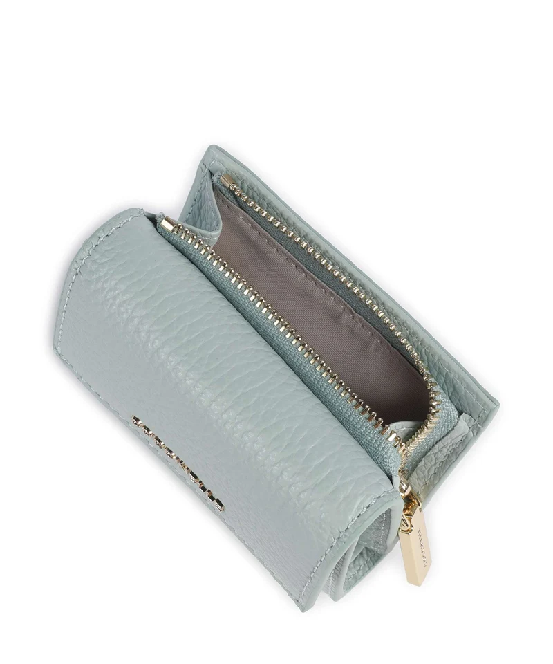 Coccinelle Metallic Soft Geldbörse aquamarine