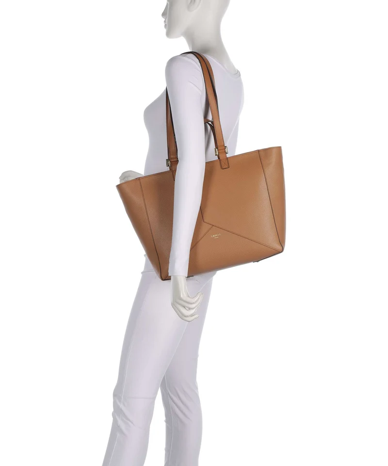 Lancel Enveloppe M Shopper camel