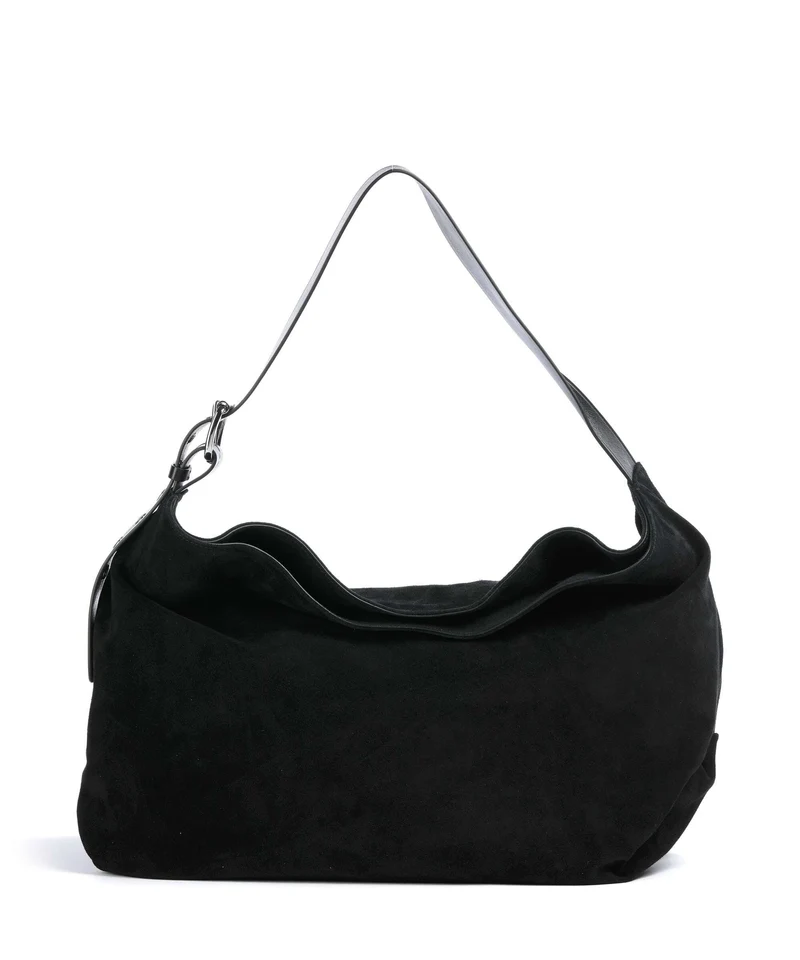 Vivienne Westwood Maxime Suede Large Beuteltasche black
