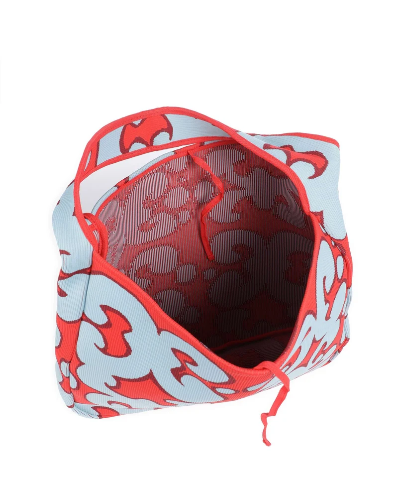 Marimekko Knitted Keidas Beuteltasche light blue/red