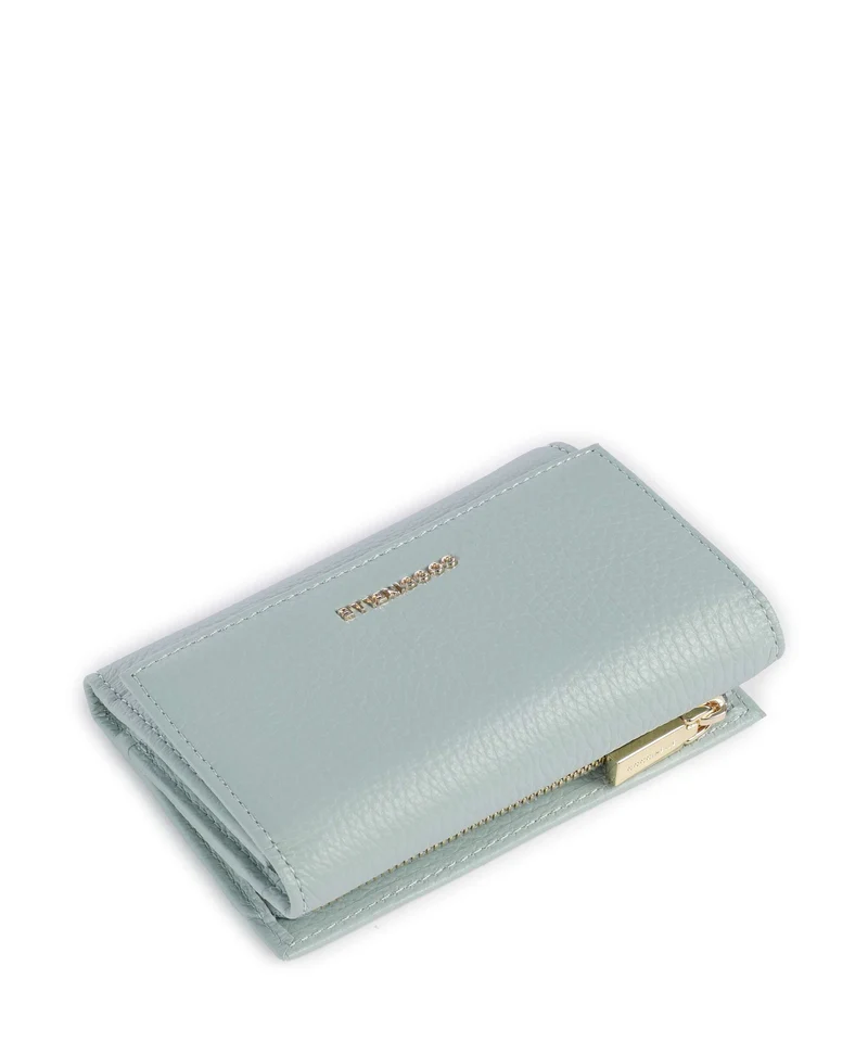 Coccinelle Metallic Soft Geldbörse aquamarine