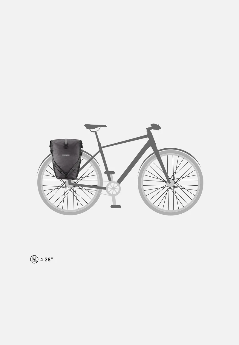 Back-Roller Plus CR QL2.1 Granit Schwarz - Fahrradtasche