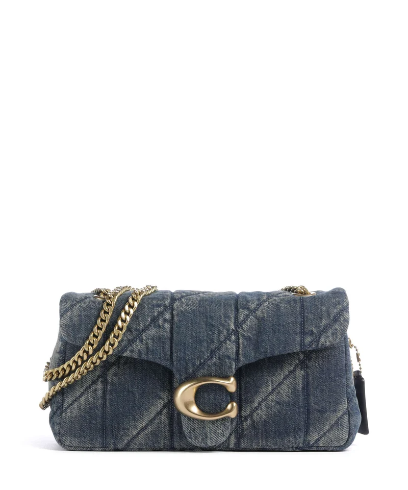 Coach Tabby Soft Quilted Loved Denim 26 Schultertasche dark indigo