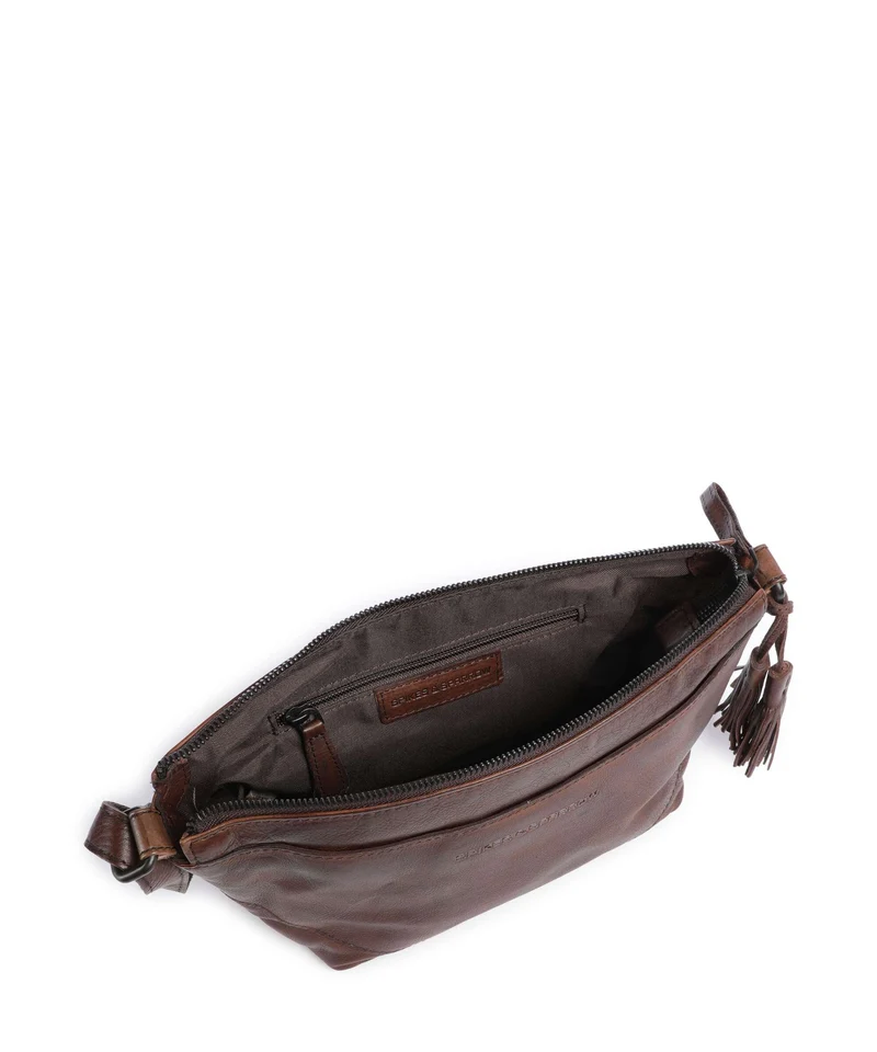 Spikes & Sparrow Apache Piperel Umhängetasche dark brown