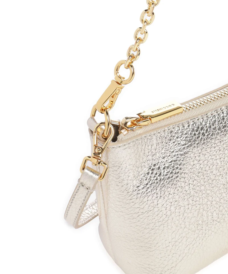 Coccinelle Aura Schultertasche pale gold