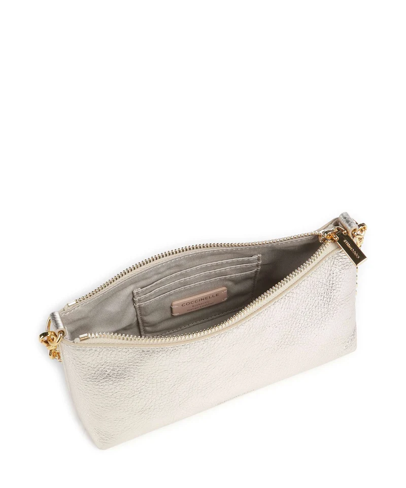 Coccinelle Aura Schultertasche pale gold