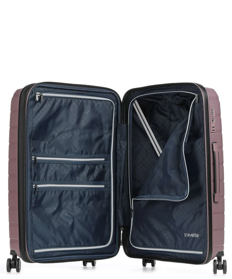 Travelite Air Base 4-Rollen Trolley Set flieder