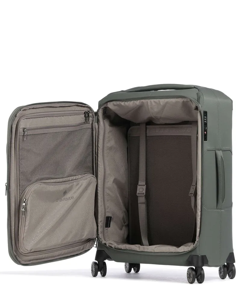 Travelite Priima M 4-Rollen Trolley oliv