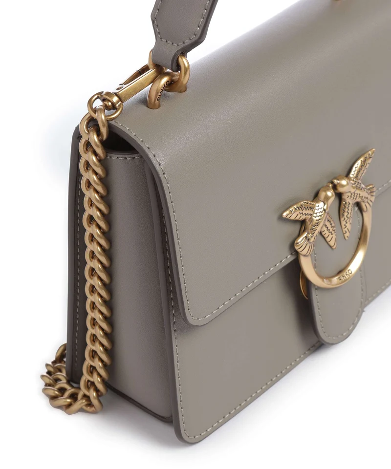 Pinko Love One Mini Handtasche noce/antique gold