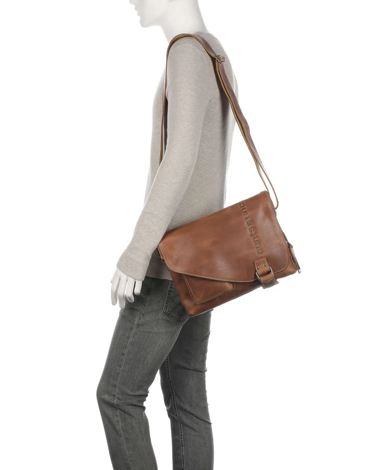 Aunts & Uncles Hunter Judd Kuriertasche vintage tan