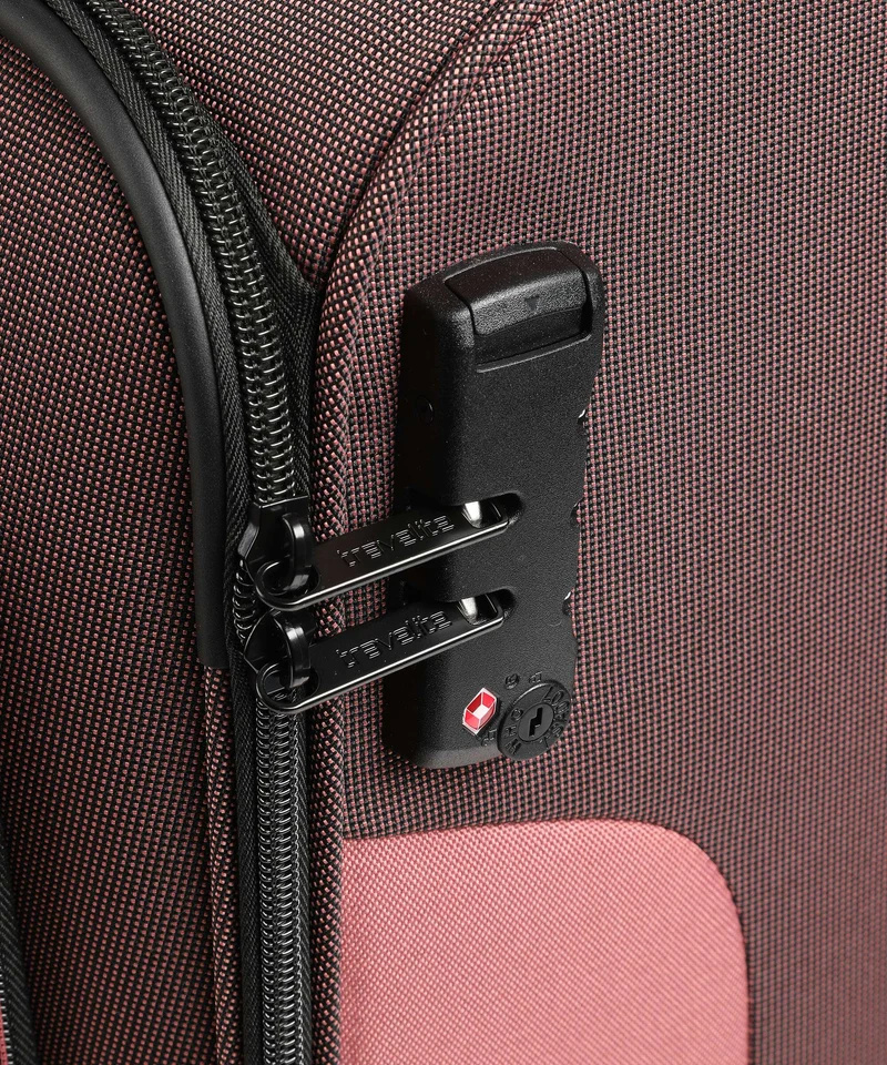 Travelite Viia 4-Rollen Trolley frühlingsrose