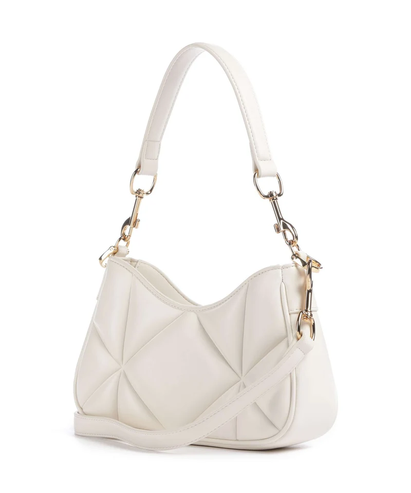Love Moschino Embossed Q Schultertasche ivory