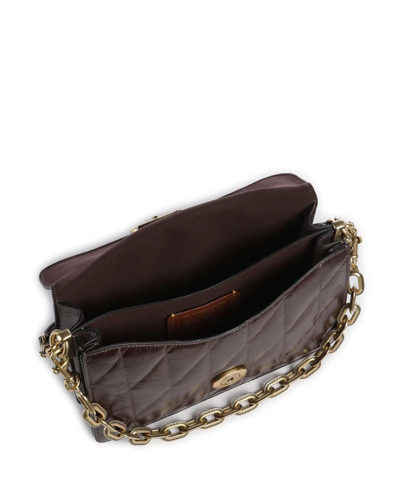 Coach Tabby Quilted Glazed Schultertasche maple