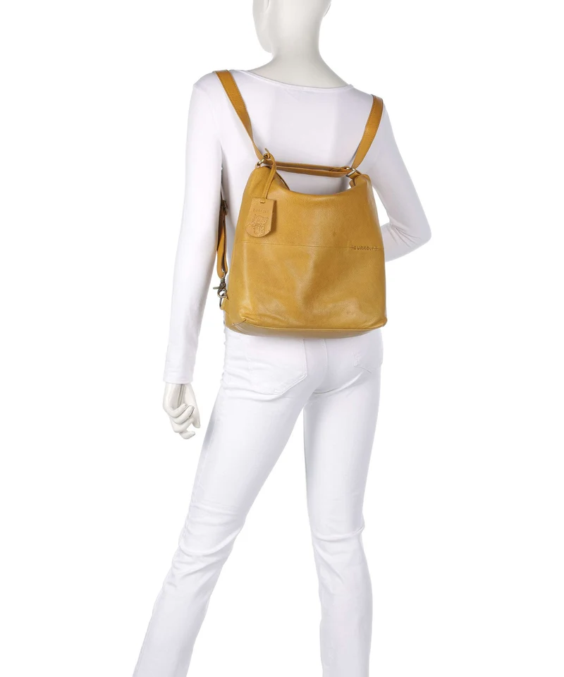 Burkely Natural Norah Rucksack-Tasche yolk yellow