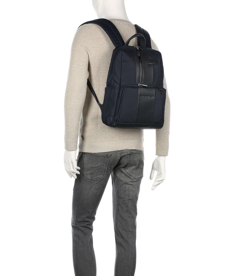 Piquadro Brief 2 Laptop-Rucksack blue