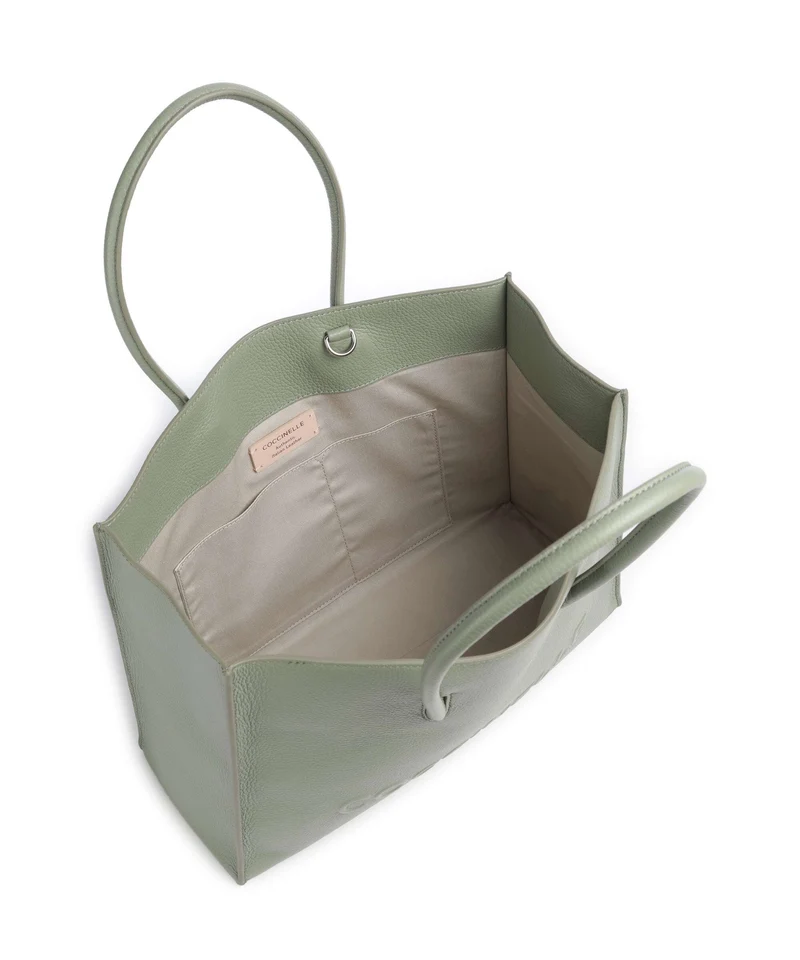 Coccinelle Myrtha Maxi Logo Shopper greenery
