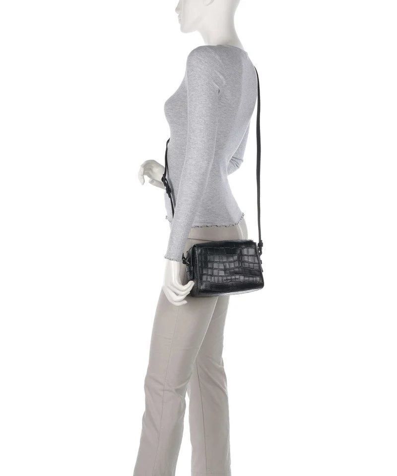 Liebeskind Lou 2 New Croco S Umhängetasche black
