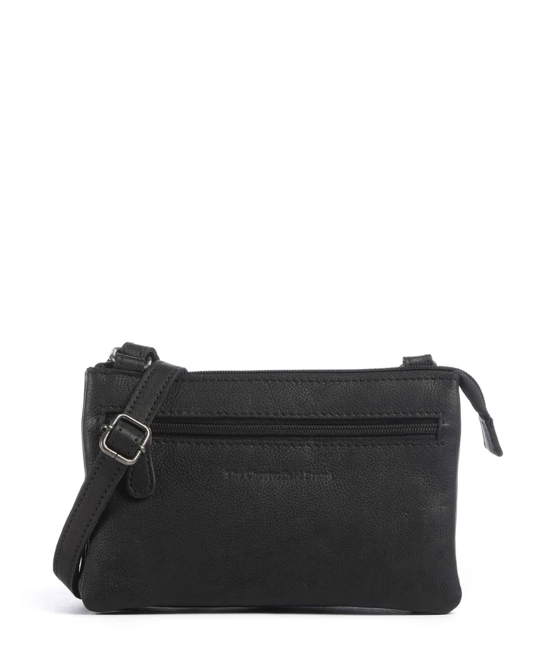 The Chesterfield Brand Washed Waxed Cow Osaka Umhängetasche black