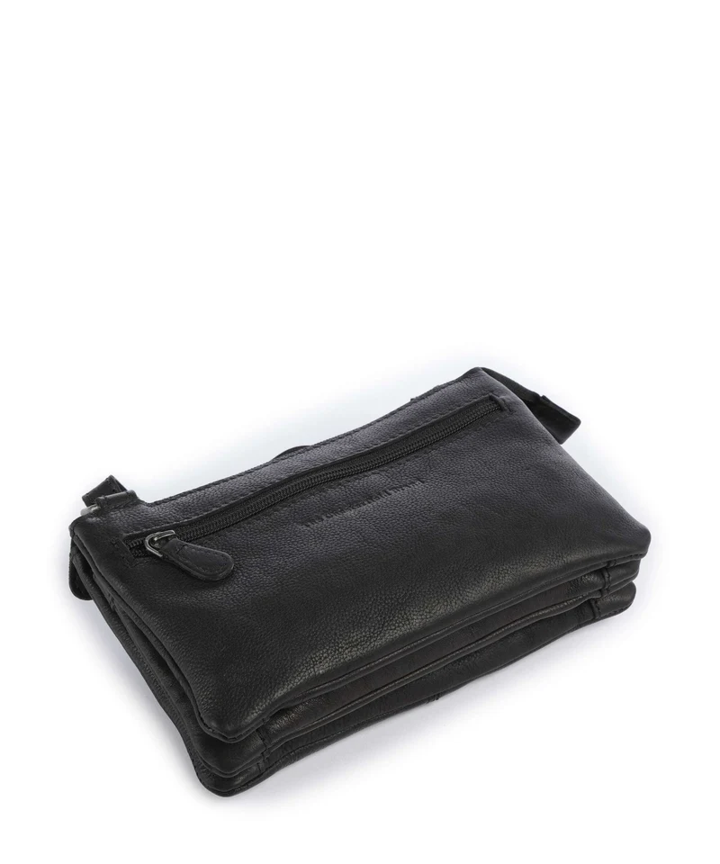 The Chesterfield Brand Washed Waxed Cow Osaka Umhängetasche black