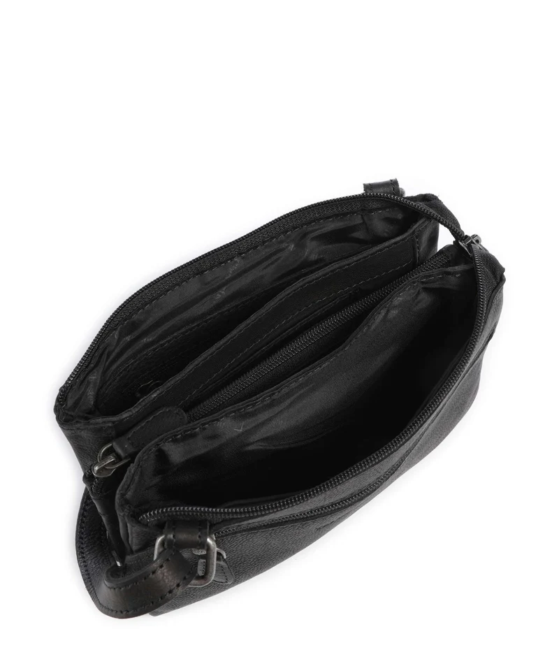 The Chesterfield Brand Washed Waxed Cow Osaka Umhängetasche black