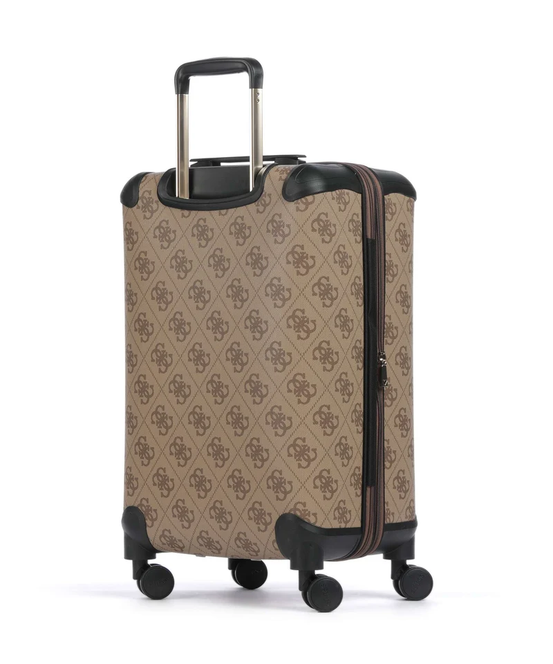 Guess Berta Maxi 4G 4-Rollen Trolley latte logo/brown