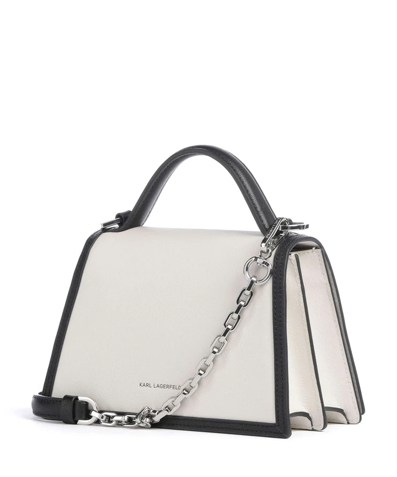 Karl Lagerfeld K/Signature 2.0 Umhängetasche white/black