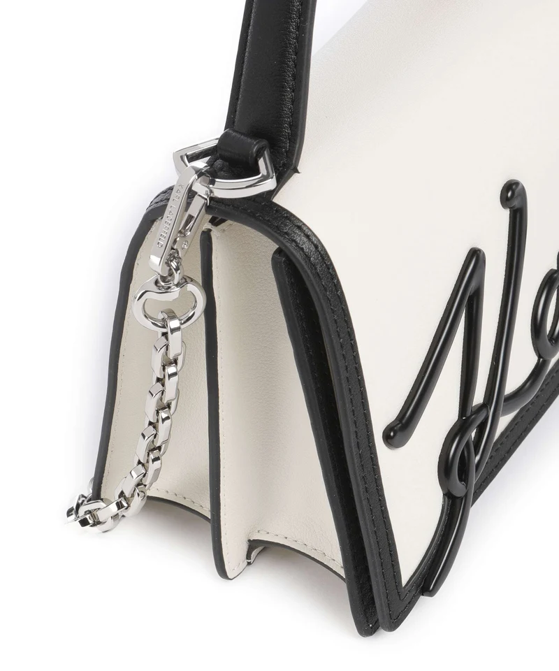 Karl Lagerfeld K/Signature 2.0 Umhängetasche white/black