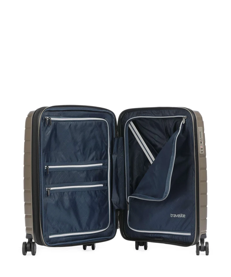 Travelite Air Base 4-Rollen Trolley champagner